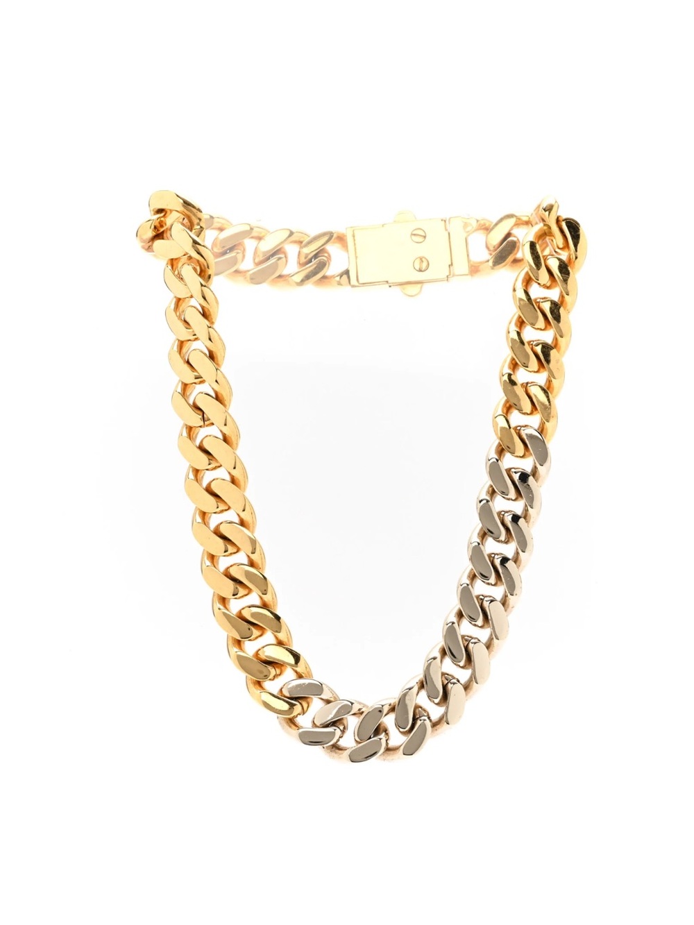 SAINT LAURENT
Metal Curb Chain Necklace Gold Silver - Picture 3 of 6